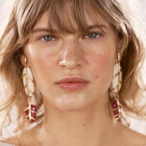 Statement drop earrings A491